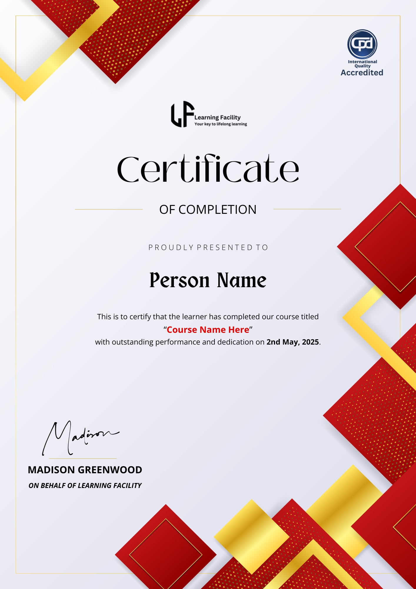 LF Certificate